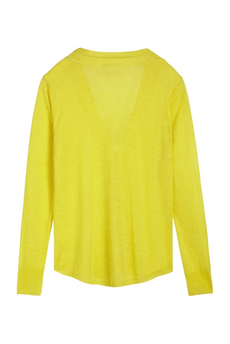 CARDIGAN LONG SLEEVES BLAZING YELLOW 5