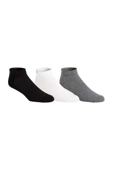 SPORT 3PPK PED SOCK BLACK/WHITE/GREY 1