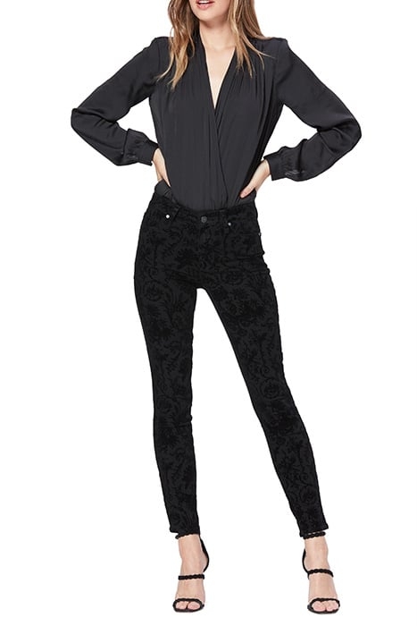 HOXTON ANKLE BLACK FLOCKED VERSAILLE 6