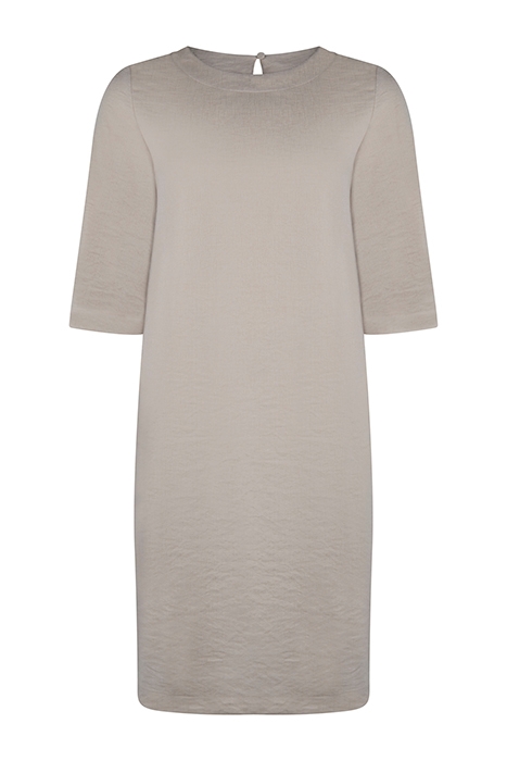 TEXTURED TEE DRESS BONE 1