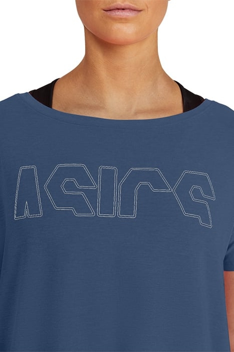 SPORT PRINT OUTLINE TEE GRAND SHARK/BRILLIANT WHITE 4