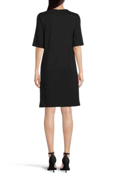DOUBLE FACE T-SHIRT DRESS BLACK 3
