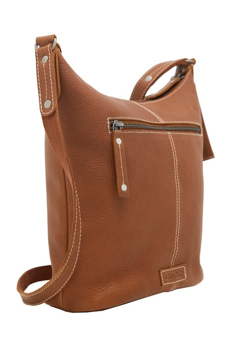 FERN ECO LEATHER CROBODY MID TAN 1