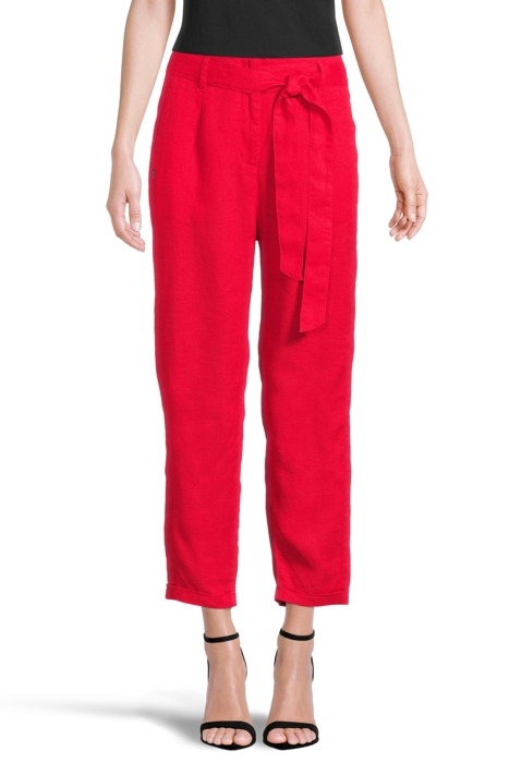 TROUSERS CASUAL CROPPED POP RED 2