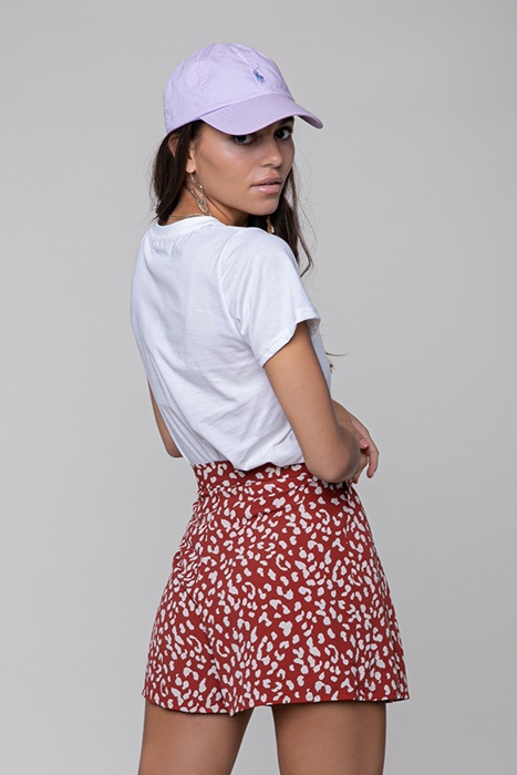 KENDALL LEOPARD SHORT RED 2