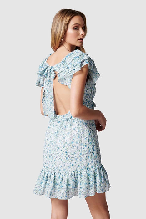 POLLY RUFFLE MINI DRESS HEATHER DITSY 3