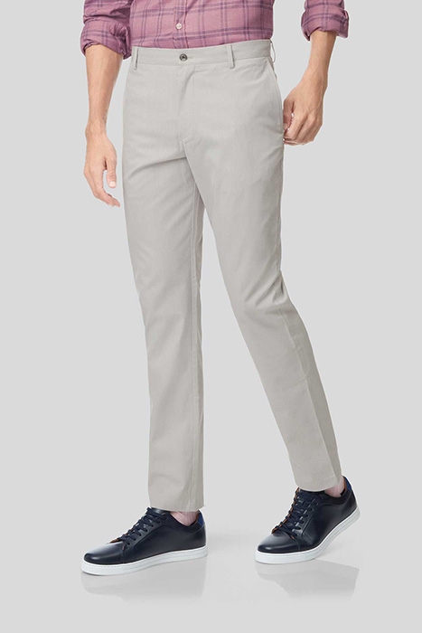 LIGHT GREY EXTRA SLIM FIT FINE STRIPE TROUSER 1