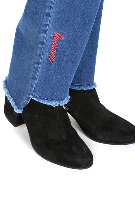 5-POCKET STRAIGHT RAWCUT BLUE 4