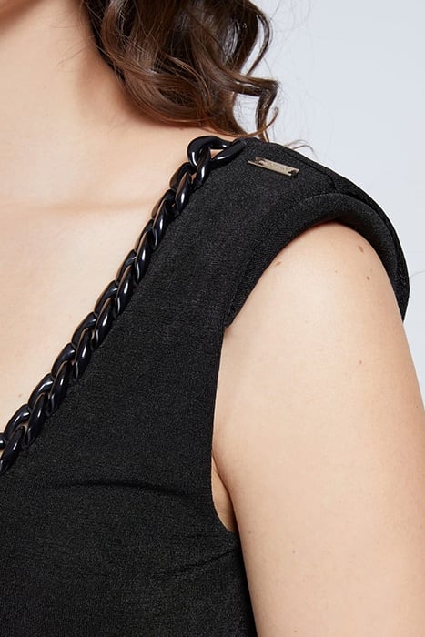 SARAH CHAIN TOP JET BLACK A996 JET BLACK A996 4