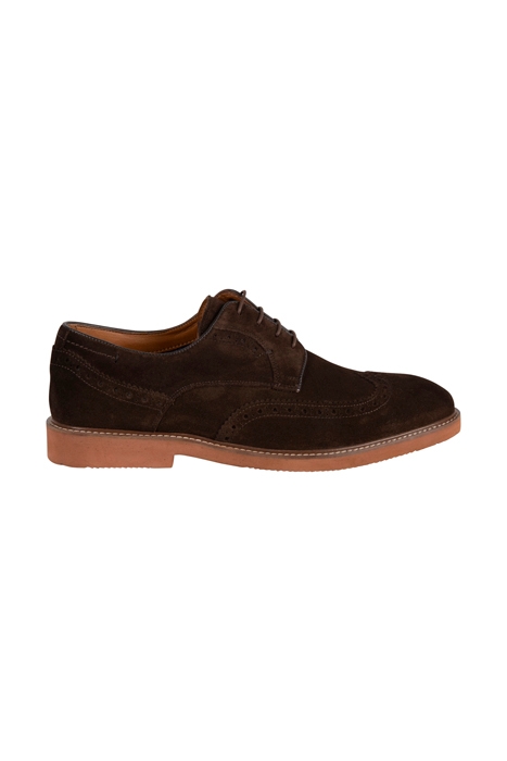 BOBBY SUEDE BROGUES DISPLAY DARK BROWN 1
