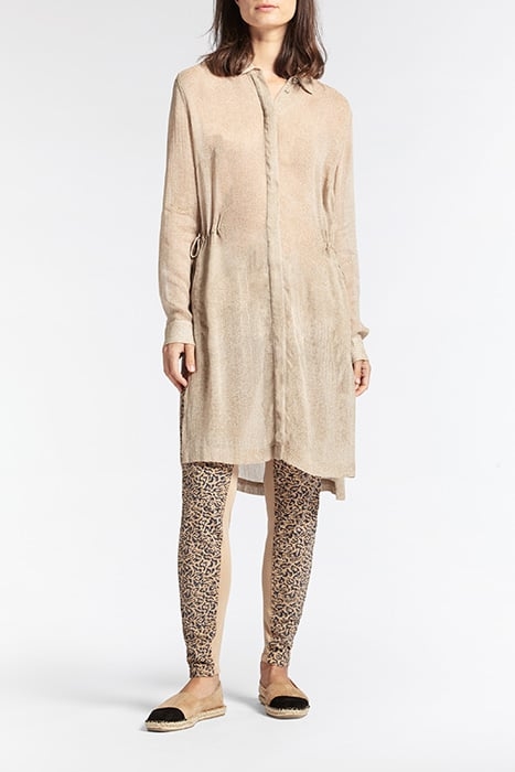 BLOUSE WOVEN LONG SLEEVES CAMEL 1