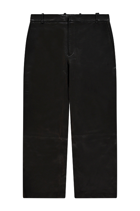 CROPPED LEATHER PANT BLACK 1