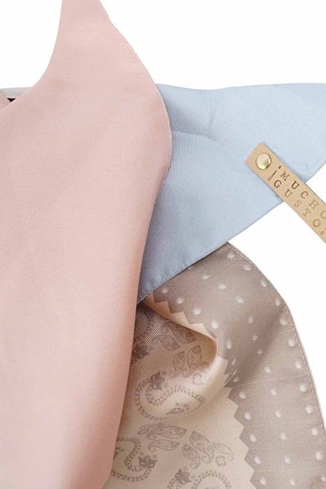 SILK TRIANGLE SCARF ST. TROPEZ PASTEL PATCHWORK 3