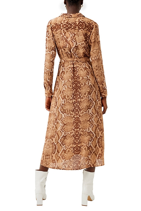 ESO SNAKE PRINT SHIRT DRESS NUDE MULTI 2