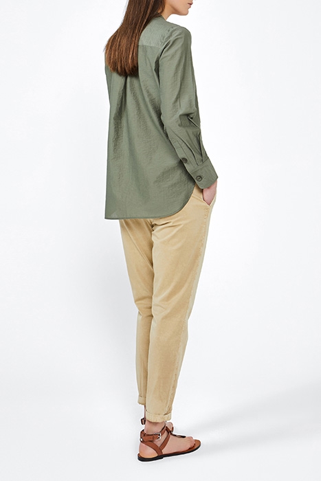 BLOUSE WOVEN LONG SLEEVES SPRING OLIVE 3