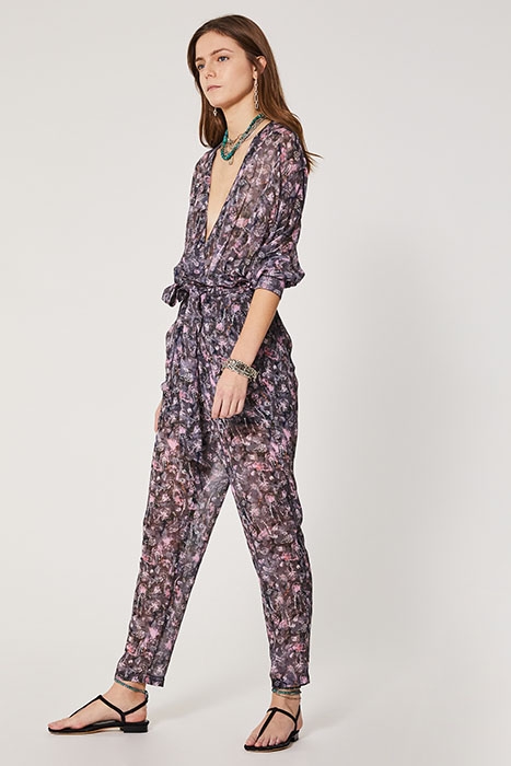 POINCIA JUMPSUIT IN BLACK/PINK 4