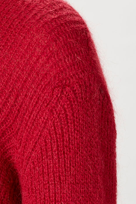AJOUR KNIT PULLOVER RED 2