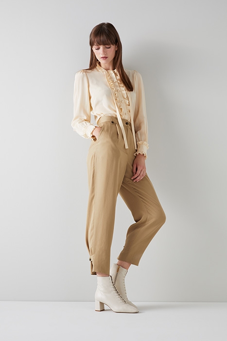 AMY WIDE-LEG & FLARED JEANS CAMEL 1