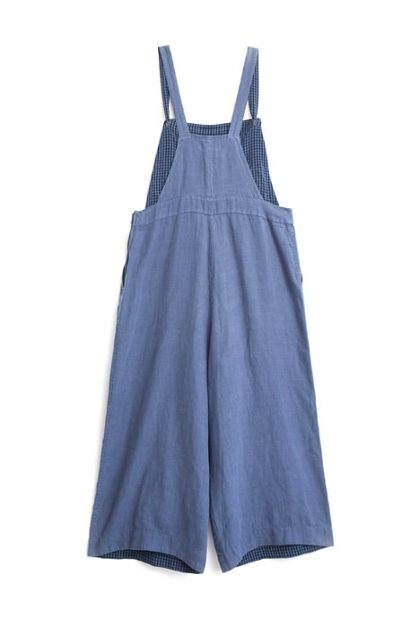 DEBBIE LINEN DUNGAREE MID BLUE 2