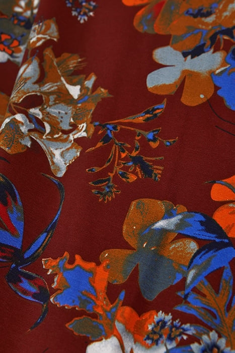 JERSEY JURK BLOEMENPRINT 23001875 FIRED BRICK 2