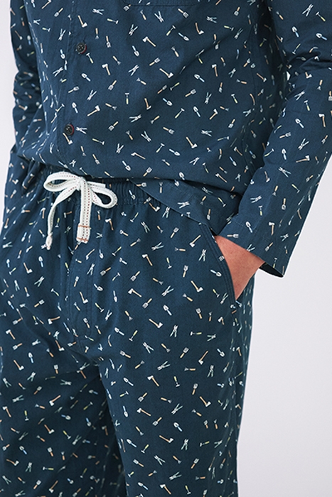 TOOLS PRINT PJ BOTTOM NAVY MULTI 4