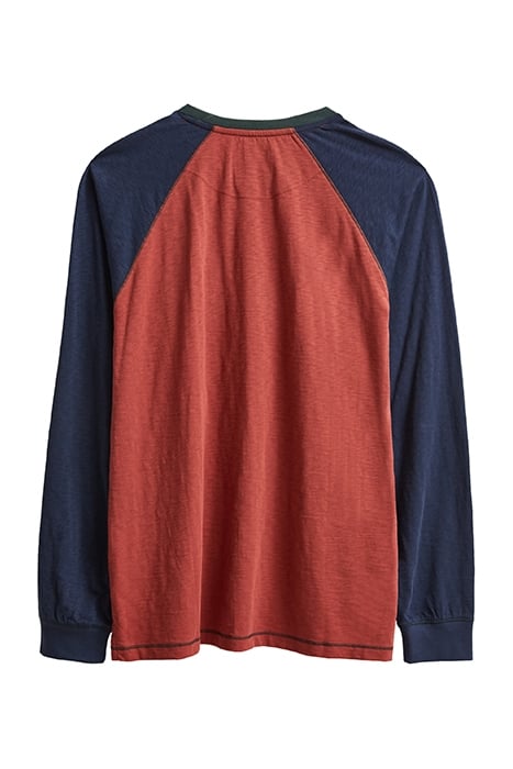 ROBBIE RAGLAN TEE ORANGE MULTI 6