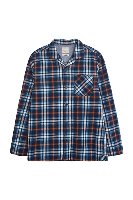 ROWCROSS CHECK PJ SHIRT NAVY MULTI 1