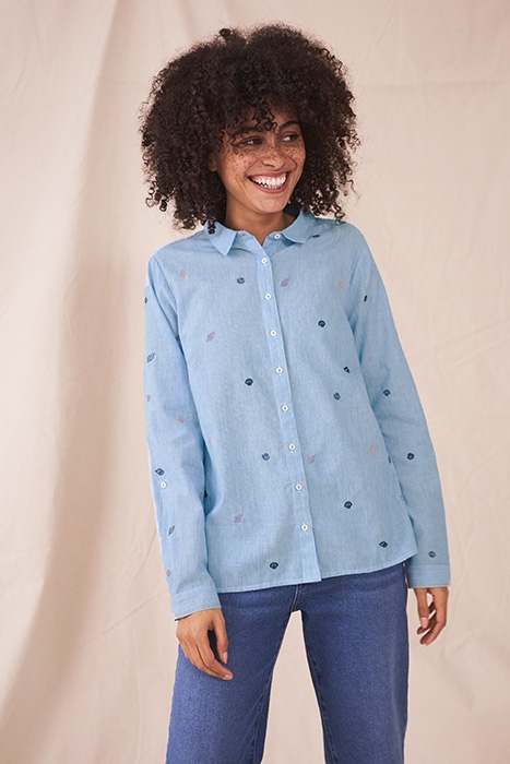 CARRIE SHIRT BLUE MLT 1