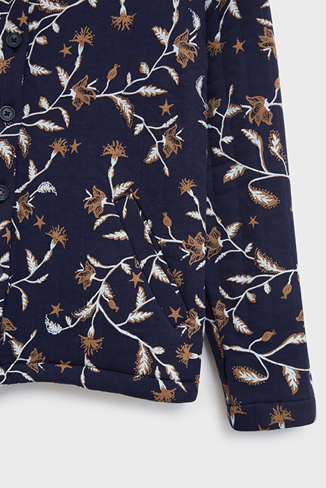 HARPER QUILTED JERSEY JACKET NAVY MULTI 5