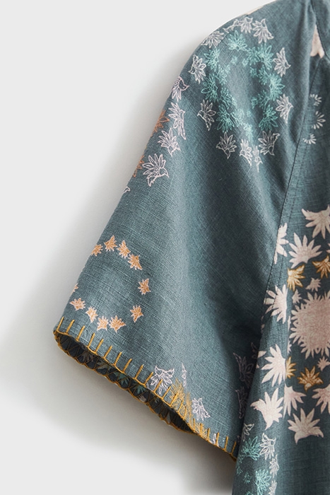 CORA LINEN DRE TEAL 5