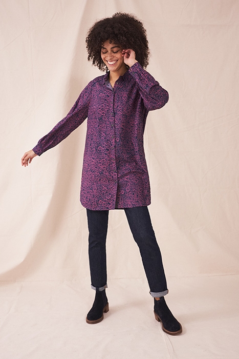 KENNEDY SHIRT TUNIC NAVY MULTI 2