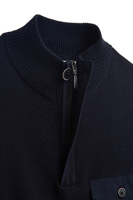 BRIAR FUNNEL NECK DARK NAVY 5