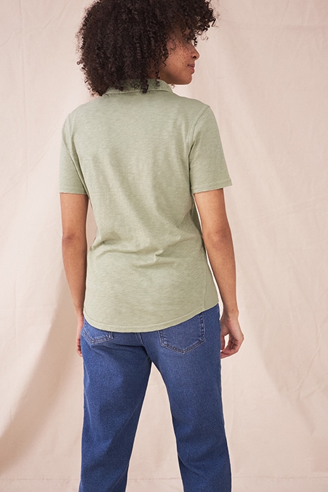 PENNY POCKET JERSEY SHIRT DUSTY GREEN 3