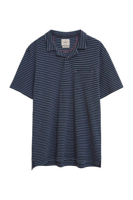 REVERE STRIPE POLO DARK NAVY 1