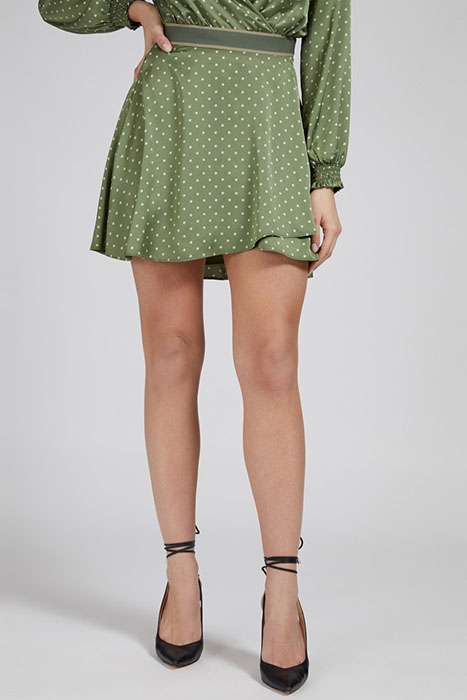 ADRIANA SKIRT SMALL DOTS OLIVE SAG 2