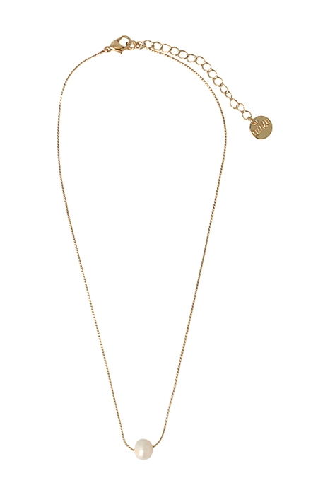 OTAZU SINGLE PEARL KETTING CREAM+ GOLD 1