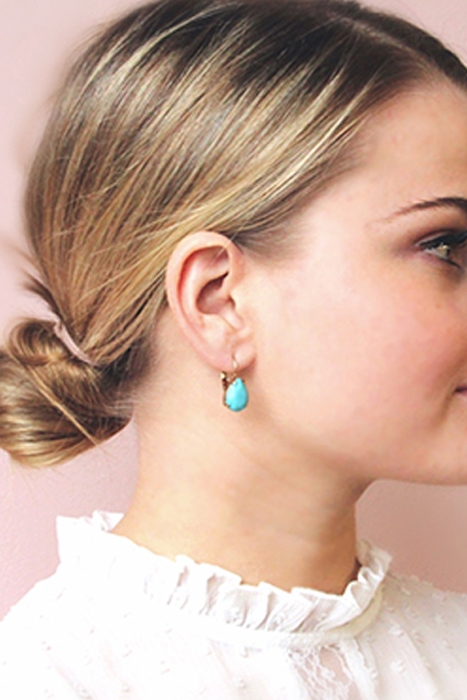 OTAZU LACRIMA TURQUOISE EARRINGS TURQOISE 2