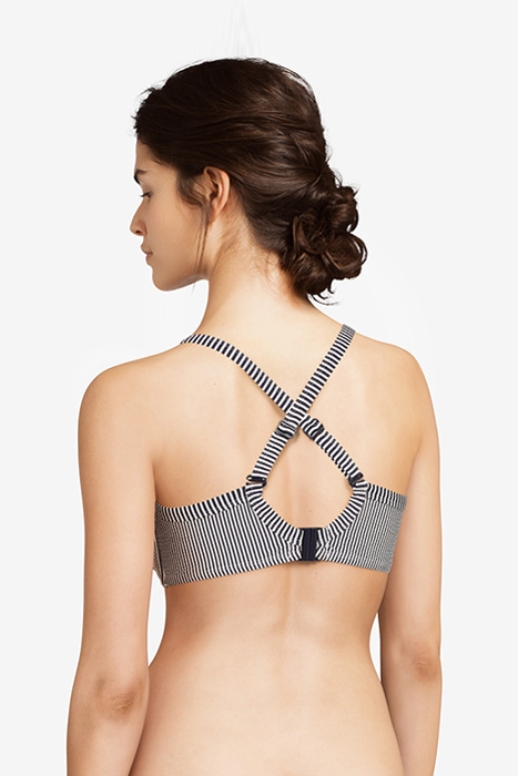 SW BRA UNDERWIRE COV BODEE SEERSUCKE BLUE STRIPES 2