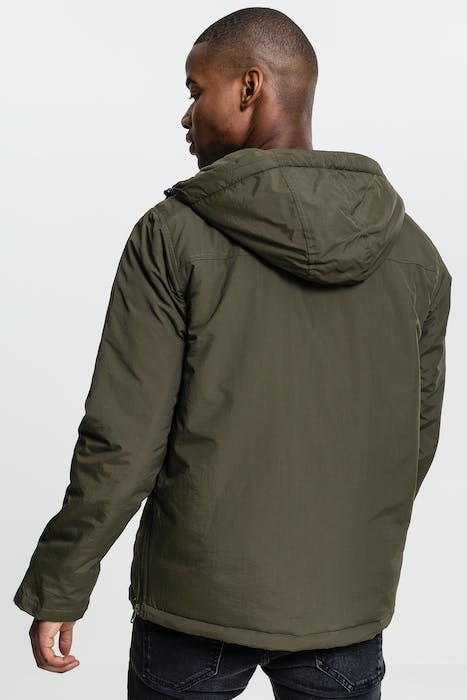 PADDED PULL OVER JACKET OLIVE 3