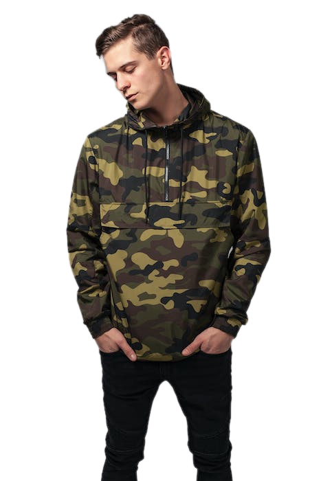 CAMO PULL OVER WINDBREAKER WOODCAMO 2