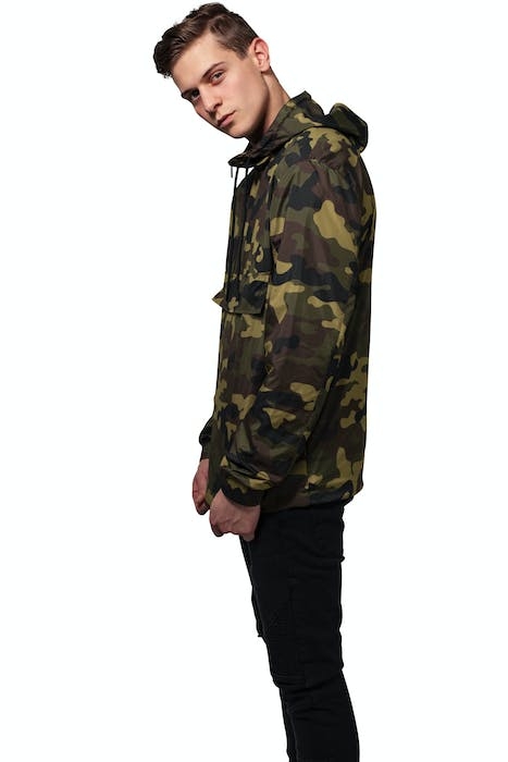 CAMO PULL OVER WINDBREAKER WOODCAMO 4