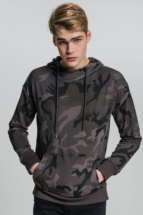 HIGH NECK CAMO HOODY DARK CAMO 2