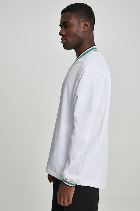 WARM UP PULL OVER WHT/MULTICOLOR 6