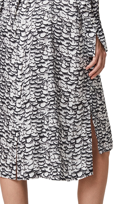 ANYA PLUME DRESS CHALK WHITE 7