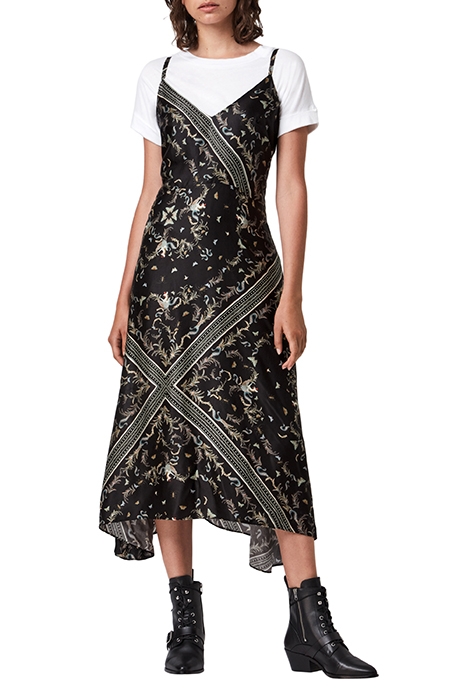 LARISA ASSAM DRESS BLACK 1