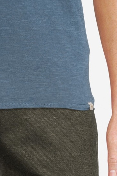 BASIC ROUND NECK TEE SLUB JERSEY ORION BLUE 5
