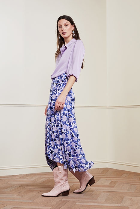 BOBO FRILL SKIRT CREAM WHITE/LILAC 3