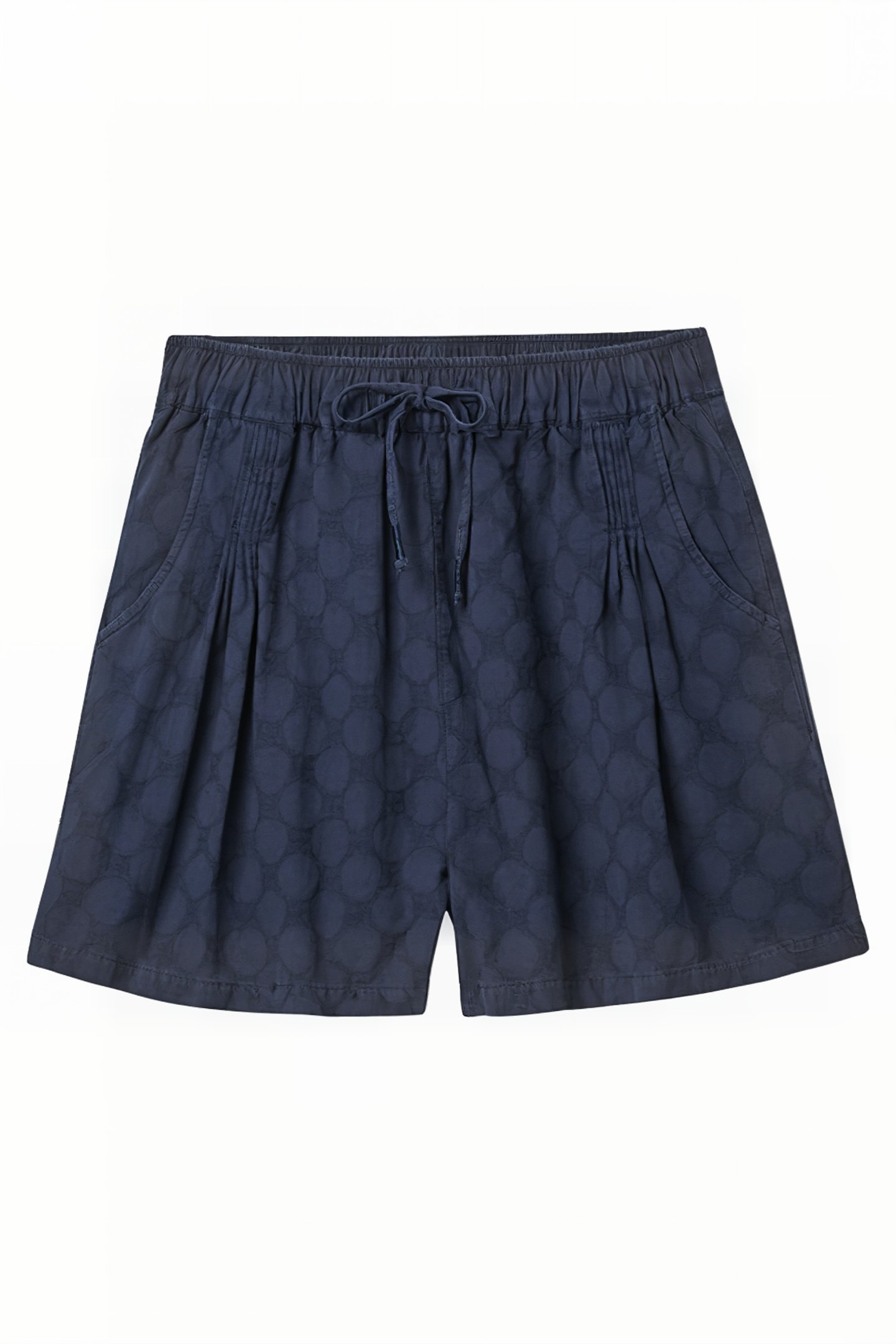 LAURIE SPOT LINEN SHORT DARK NAVY 1