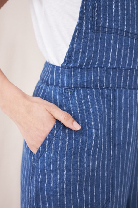 DEBBIE LINEN DUNGAREE BLUE 2