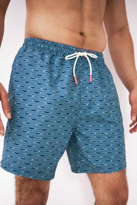 FISH PRINT SWIM SHORT BLUE PRINT 2